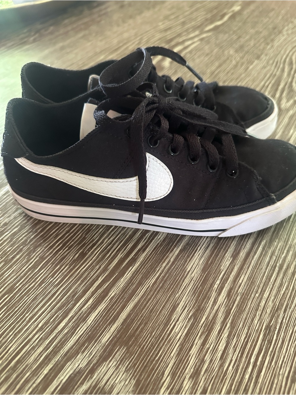 Nike Court Legacy Canvas Black Low-Top's